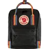 Image de Fjallraven Kanken Rainbow Mini Rugzak 7 liter - Black-Rainbow Pattern
