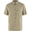 Image de Fjallraven Ovik Travel Shirt SS Men - Outdoorblouse - Heren - Beige - Maat M