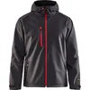 Image de Blaklader Softshell Jack 4949-2517 - Mannen - Donkergrijs/Rood - XL