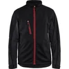 Image de Blaklader Softshell Jack 4950-2516 - Mannen - Zwart/Rood - XL