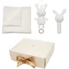 Image de Jabadabado - Baby cadeau set Konijntje - Deken, rammelaar & muziek knuffel