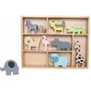 Image de JaBaDaBaDo Shelfs with safari animals - Houten speelgoed - Cadeau speelgoed
