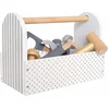 Image de Houten gereedschapskist Zilver