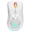 Image de Deltaco WM80 Draadloze Gaming Muis - Lichtgewicht - RGB - 6400 DPI - Wit