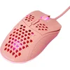 Image de Deltaco PM75 Gaming Muis - Bedraad - Lichtgewicht - RGB - Roze