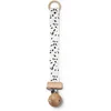 Image de Elodie Fopspeenketting Hout - Fopspeenketting- Speenkoord - Speenclip- Fopspeenhouder - Dalmatian Dots