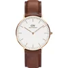 Image de Daniel Wellington Classic St. Mawes DW00100035 - Horloge - Leer - Bruin - Ø 36 mm