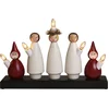 Image de Star Trading sierlamp 'Luciakör', hout, rood-wit