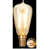 Image de Druppel-Edison lamp - E14 - 1.9W - Super Warm Wit <2200K - Dimbaar - Filament - Rookglas