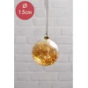 Image de Kerstbal met 40 LED lampjes - 15cm - amber