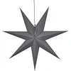 Image de Star Trading Poinsettia Ozen vanStar Trading, 3D papieren ster Kerstmis in grijs, decoratieve ster om op te hangen met kabel, E14 fitting, Ø: 100 cm