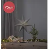 Image de Grijze kerstster Ozen met E14 fitting - 75 cm