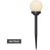 Image de Star Trading zonnepaaltjeset bol, 4 stuks, wit, LED, schemersensor, warm wit, buiten, 27 cm