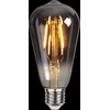 Image de Druppel-Edison lamp - E27 - 1.8W - Super Warm Wit <2200K - Filament - Rookglas