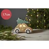 Image de Kerstauto "Billy" 17cm -lichtkleur: Warm Wit -Werkt op batterijen -Met timer functie -Kerstdecoratie