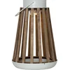 Image de Star Trading Solar lantaarn Catania, LED, hout, voor buiten, metaal, warm wit, schemersensor, 28 cm