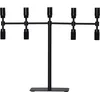 Image de Star Trading Design Kandelaar 'Twice', 2-armig, 9-vlammig, E14 fittingen, netvoeding, zwart, H 42 cm, B 49 cm