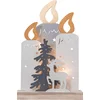 Image de Star Trading "Fauna" - LED Kerstverlichting - kaarsen / rendier - spar - B 24 cm - H 39 cm