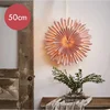 Image de Roze papieren kerstster Crystal - 50 cm