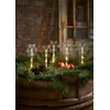 Image de Star Trading buitenverlichtingsketting 'Wandy' met sneeuwvlokdesign, batterijen + timer, 5 LED-lichtbronnen, warm wit, L 140 cm