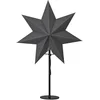 Image de Star Trading papieren ster tafellamp 'Mixa', elektrisch aangedreven, E14 fitting, metalen voet, donkergrijs, H 50cm