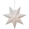 Image de Star Trading White Paper Star 'Classic', gatenpatroon, 7-puntig, netvoeding, E14-fitting, Ø 45 cm