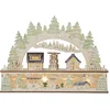 Image de Star Trading Grote LED kaarsenboog 'Bamberg' van hout met kersttafereel, batterijen + timer, naturel, warm wit, B 45 cm