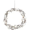 Image de Star Trading LED decorative wreath Curly, silver, hanging, warm white, Ø30cm