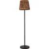 Image de Star Trading Solarlamp Cesta, staande lamp, rotanlook, bruin, solar, buiten, warm wit, schemersensor, 127 cm