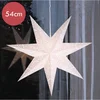 Image de Papieren witte kerstster met E14 fitting - 54 cm