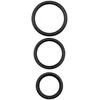 Image de Bandoleros - Siliconen Cockring Set - Zwart