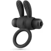 Image de Crushious - Pluto - Cockring met Vibrerende Bullet - Zwart
