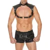 Image de Shots - Ouch! Leren Heren Harnas met Halsband black One Size