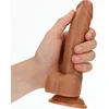 Image de RealRock by Shots Gebogen Realistische Dildo met Ballen en Zuignap - 7 / 18 cm - Huidkleur