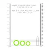 Image de 3 pcs Cock Ring Set - Glow in the Dark - Neon Green
