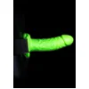 Image de Shots - Ouch! Realistisch Strap-On Harnas - 18 cm neon green/black