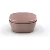 Image de Mushie kom vierkant blush - set van 2 Roze - Siliconen - Breekbaar: N - Magnetron: Y - Vriezer: Y - Oven: Y - Vaatwasser: Y