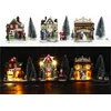 Image de LED Bright Christmas Village, set van 3 huizen en accessoires - Plastic - SILUMEN