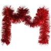 Image de Kerstkrans 2m L.15cm - Plastic - Rood - Rouge - SILUMEN