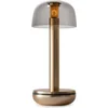 Image de Humble Two - Oplaadbare tafellamp - Gold Glass Smoked - op batterij