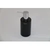 Image de Spirella zeeppompje/dispenser Sienna - glans zwart - porselein - 16 x 7 cm - 300 ml - badkamer/toilet/keuken