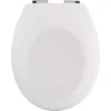 Image de SPIRELLA Toiletbril Softclose - Duroplast WC Bril Wit - Chroomkleurige Scharnieren - Stabiel en Hygiënisch - Softclose Mechanisme - Universeel Toilet Bril