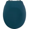 Image de spirella Toiletbril Softclose - Duroplast WC-Bril met Chroomkleurige Scharnieren - Antislip Voetjes - Matte Afwerking - Petrolblauw