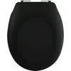 Image de spirella Toiletbril Softclose - Duroplast WC Bril met Chroomkleurige Scharnieren - Antislip Voetjes - Zwart