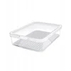 Image de Rotho CAUMA Koelkastorganizer 27x18.4x6.2 cm 2.6L Wit/Transparant