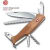 Image de Victorinox Ranger Wood 55 Zwitsers Zakmes - 10 Functies - Hout