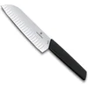 Image de Victorinox Swiss Modern Santokumes 17cm - Kuiltjes - Zwart