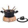 Image de Nouvel WOOD 6-Persoons Fondueset Zwart/Hout
