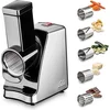 Image de Solis Slice & More 8401 Multifunctionele Groentesnijder en Rasp - RVS Foodprocessor - Hakmolen Elektrisch - Chopper - Zilver