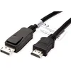 Image de VALUE DisplayPort kabel DP - HDTV, M/M, zwart, 1 m